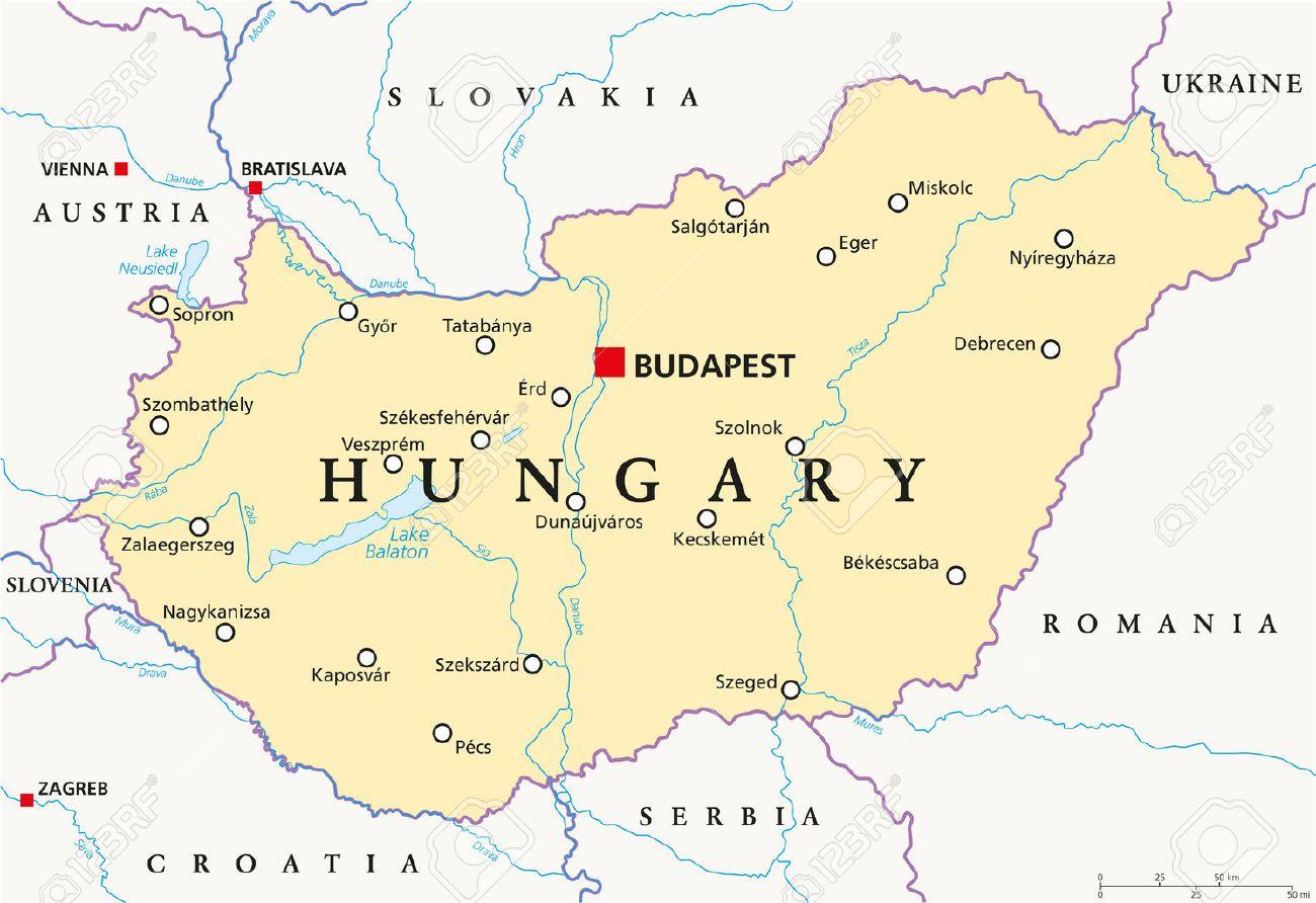 秀逸 ハンガリー ブダペストの山の古地図 1974年