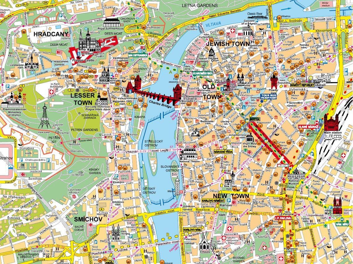 旧市街ブダペストの地図