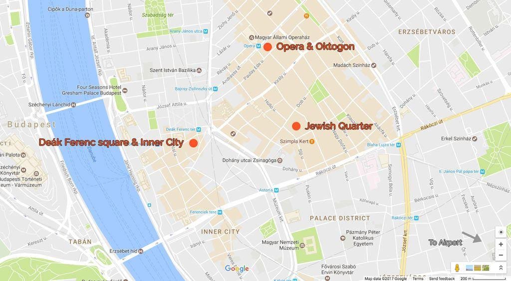 地図deakブダペストスクエア
