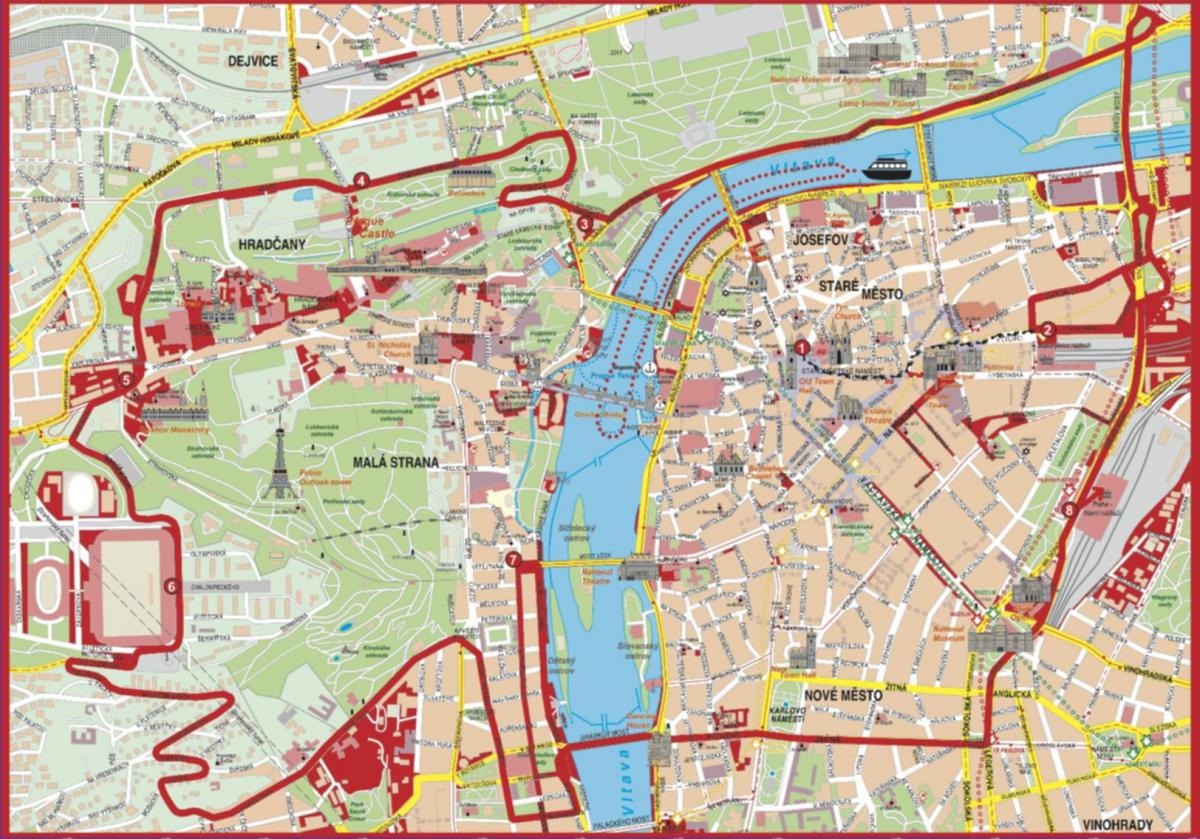 ファミリー向けホテブダペストの地図