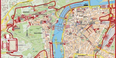 ファミリー向けホテブダペストの地図