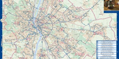 ブダペスト夜行バス地図
