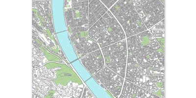 地図ブダペストの地図を印刷