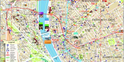 ブダペスト市内地図が見