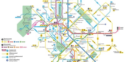 バスブダペストの地図