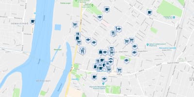 地図ブダペストのレストラン