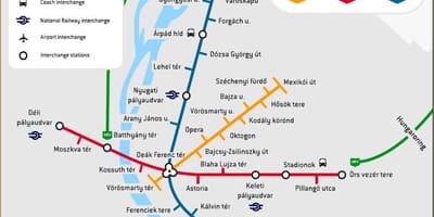ブダペスト地図駅