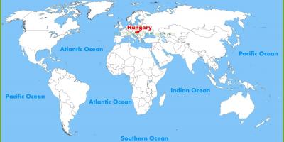 世界地図ハンガリーブダペスト