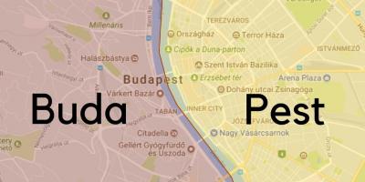 ブダペスト地区地図